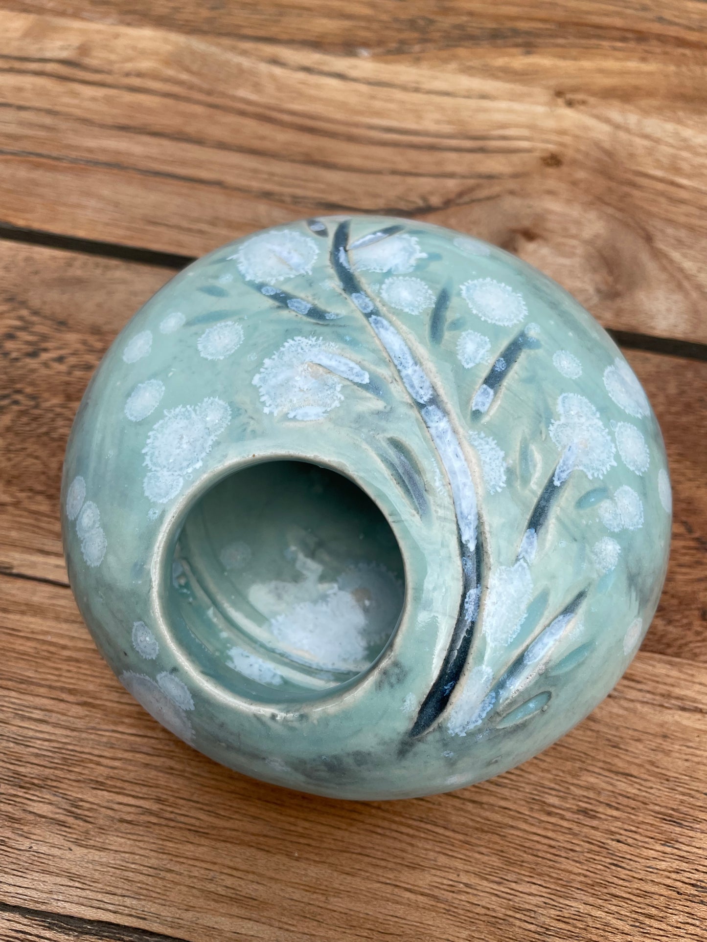 Ikebana Vase with Frog